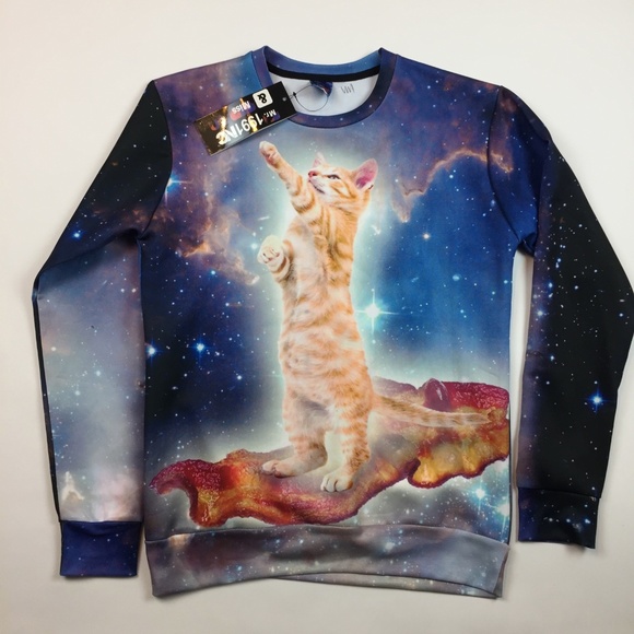 space cat sweatshirt
